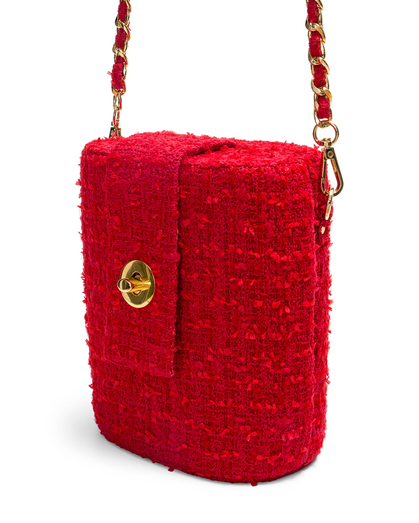 Trunk Bag in Red Tweed