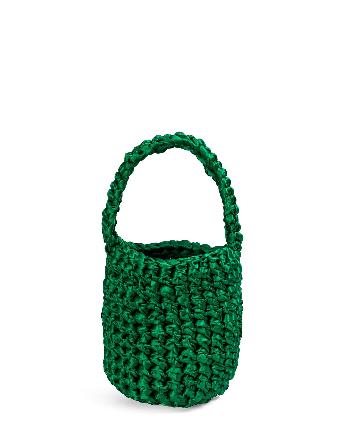 Crochet Asa Corta y Cadena Acrilica en Verde Trébol