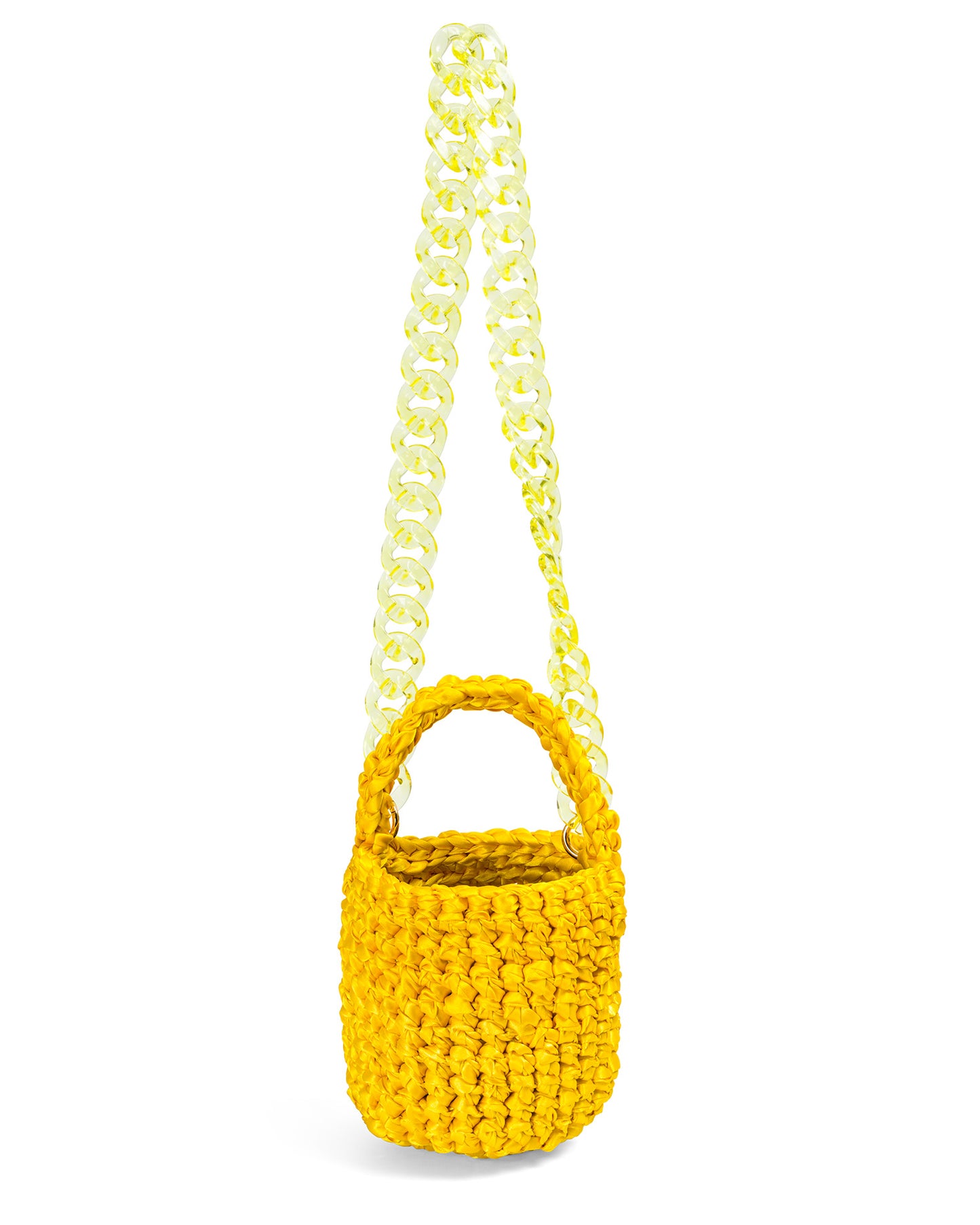 Crochet Asa Corta y Cadena Acrílica en Amarillo Sol