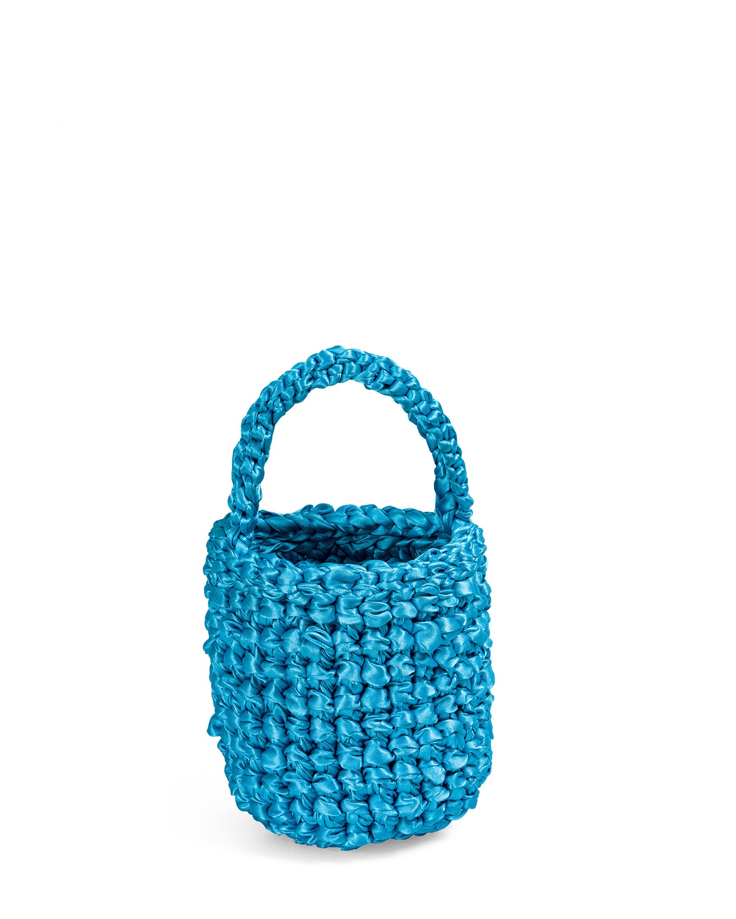 Crochet Asa Corta y Cadena Acrílica en Azul Turquesa