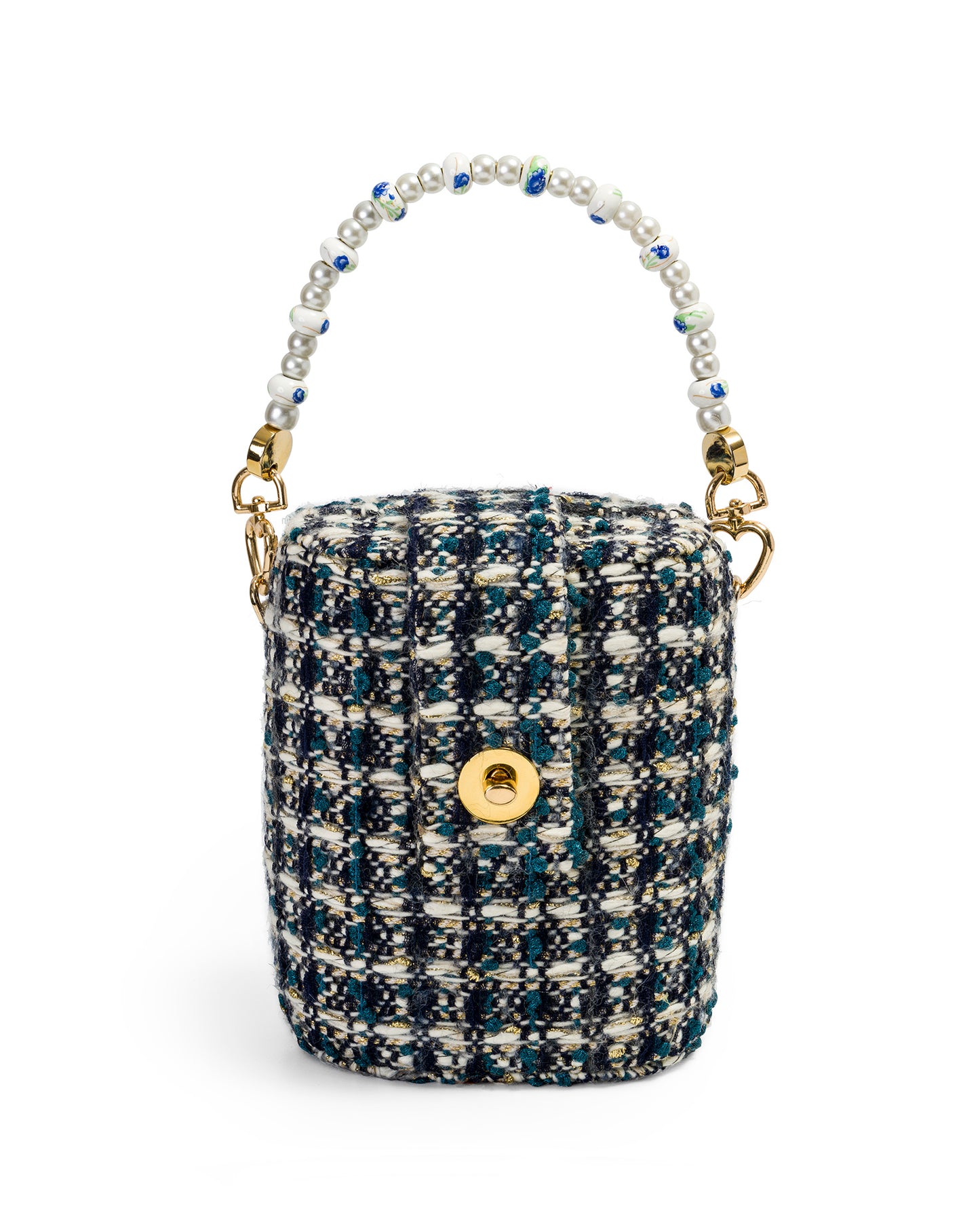 Bolso Baúl Tweed de Cuadros