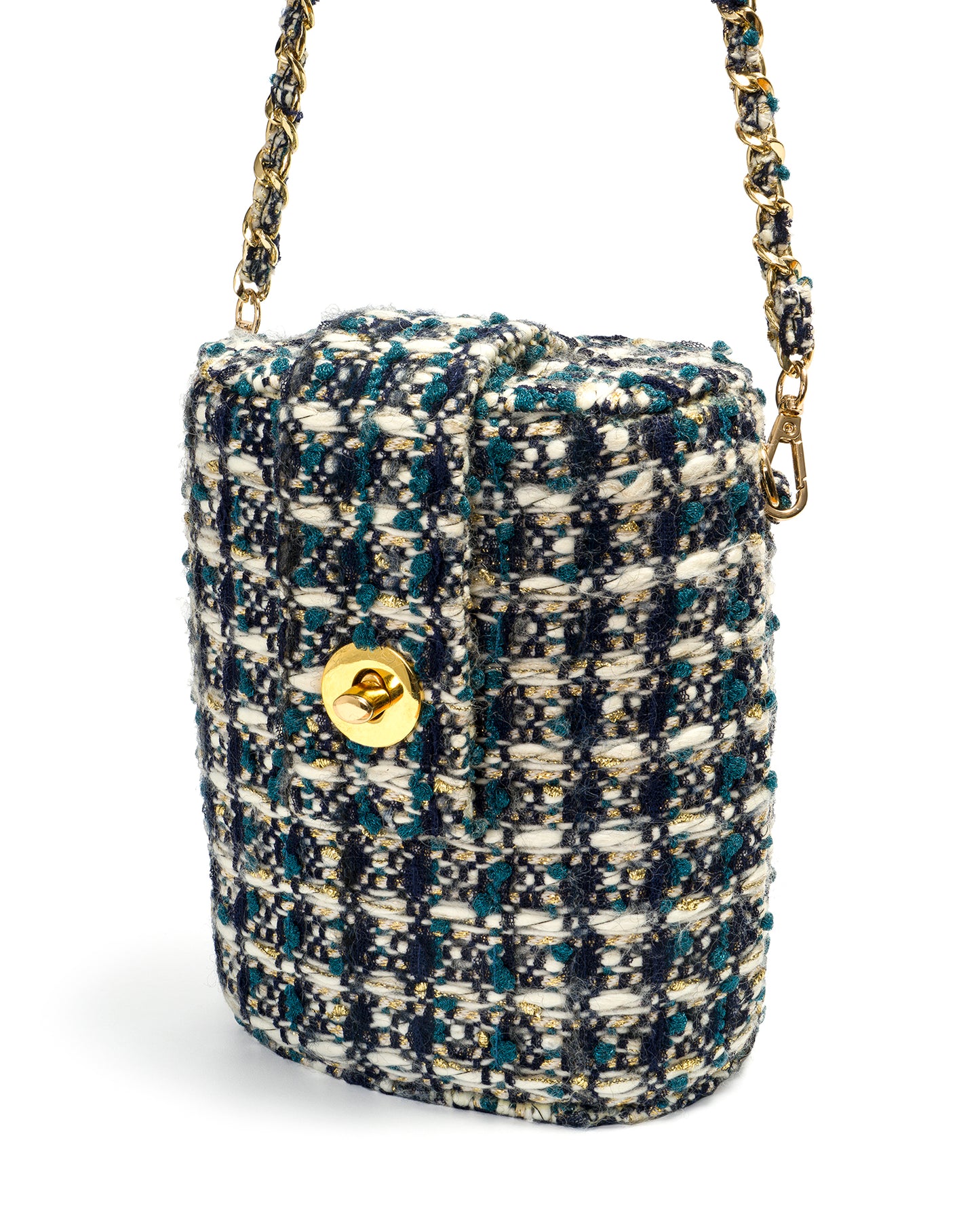 Bolso Baúl Tweed de Cuadros