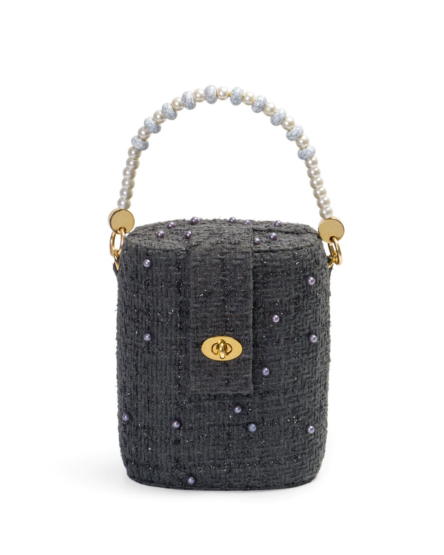 Trunk Bag in Grey Tweed