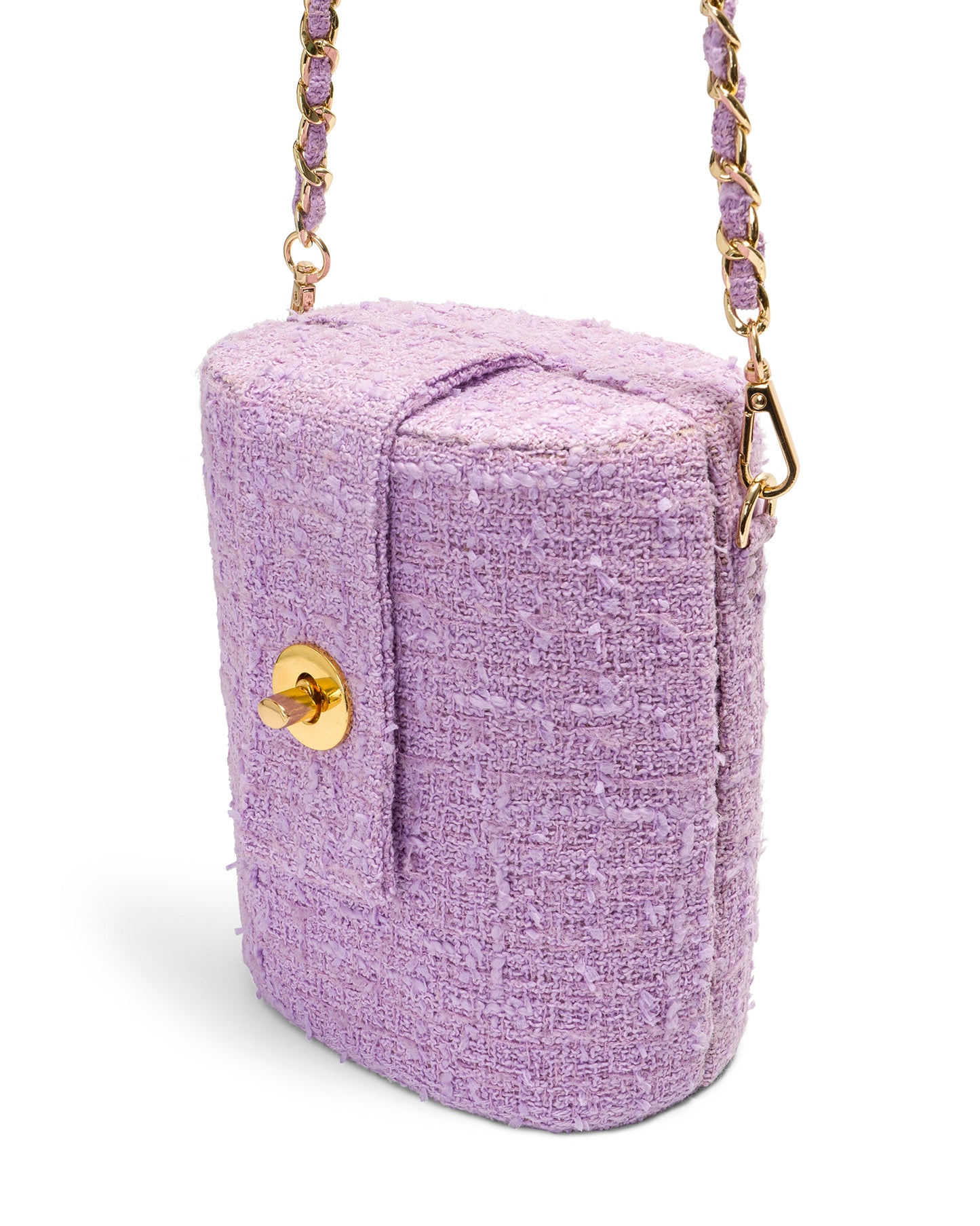 Trunk Bag in Lilac Tweed